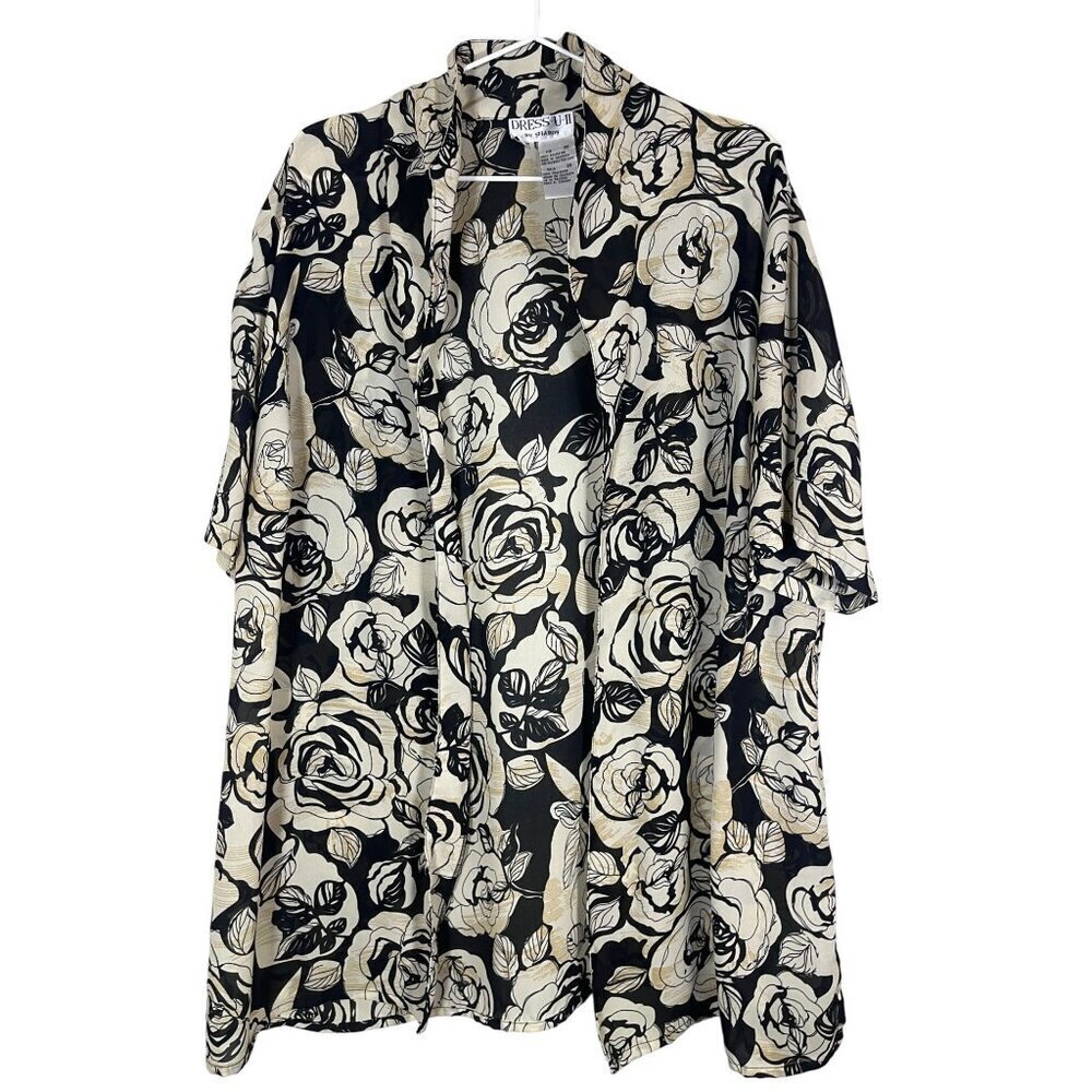 Vintage Floral Top 20 Black Classic Neutral Old Money Chic Glam Retro Preppy 80s